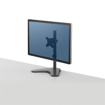 Fellowes® Professional Series Single Freestanding Monitor Arm, For 32" Monitors, 11" X 15.4" X 18.3", Black, Supports 17 Lb freeshipping - TVN Wholesale